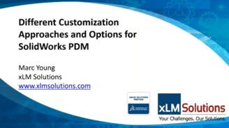 Customization to Solidworks PDM