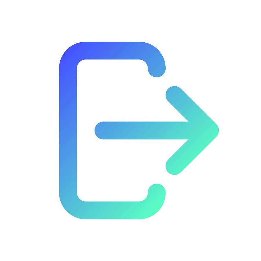 Export Data Pixel Perfect Gradient Linear Ui Icon. Importing Fil